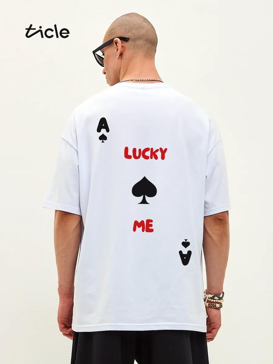 Oversized T-shirt with varenka print 2XL