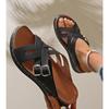 Fashion New Women Slippers Lightweight Comfortable Wedge Sandals Open Toe Anti-Slip Slippers Casual Female Platform Retro Shoes Slides