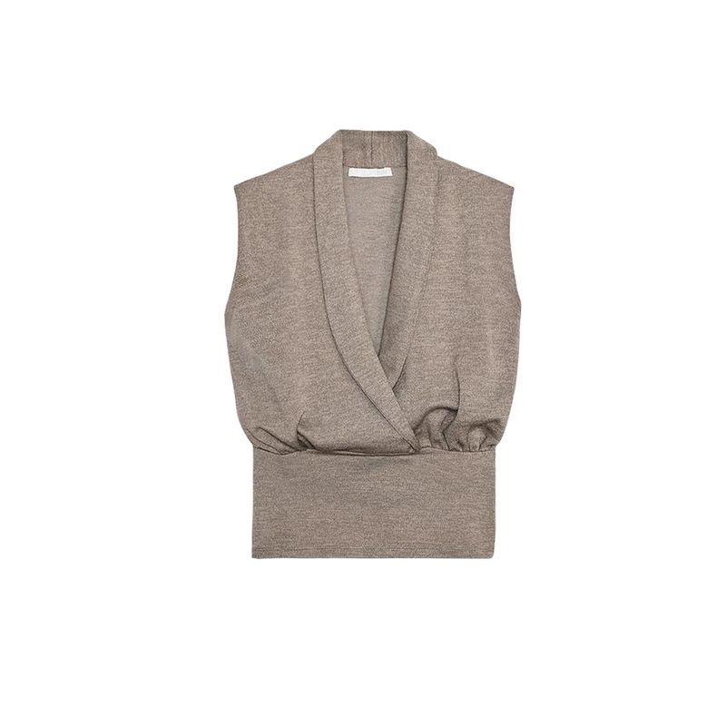 

Seersucker Double Placket Top 5067164 Pique Basic Mid Waist Wide Leg Casual Trousers 5067165 Light Brown Tops L