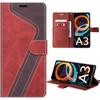 Case - Xiaomi - Redmi A3 - Shockproof Protection - Magnetic Flap - Red