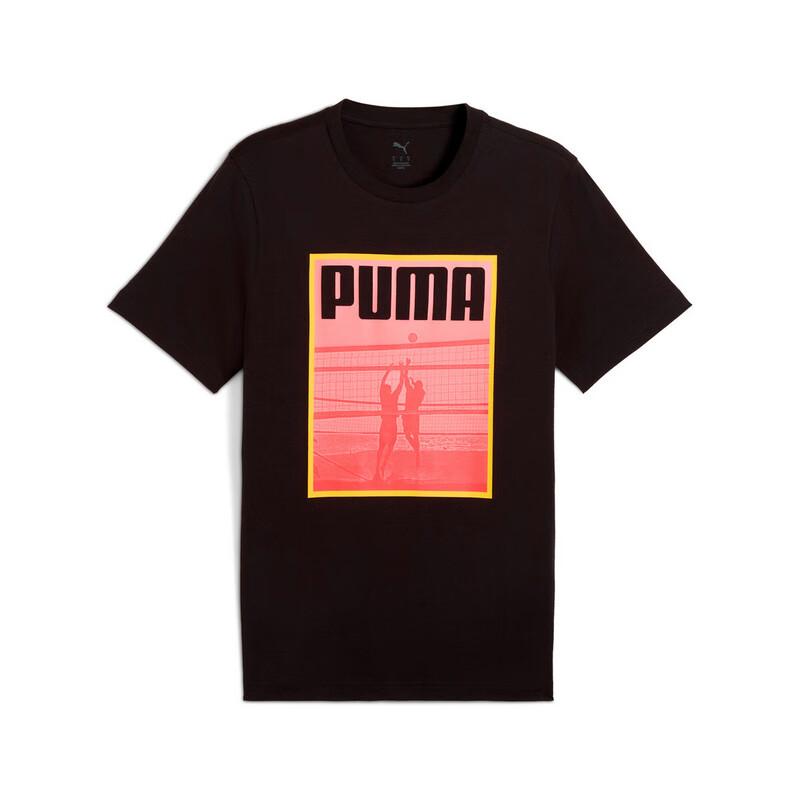 

PUMA Fashion Round Neck Pullover Short Sleeve T-Shirt Men Tops Black 690247-01 L
