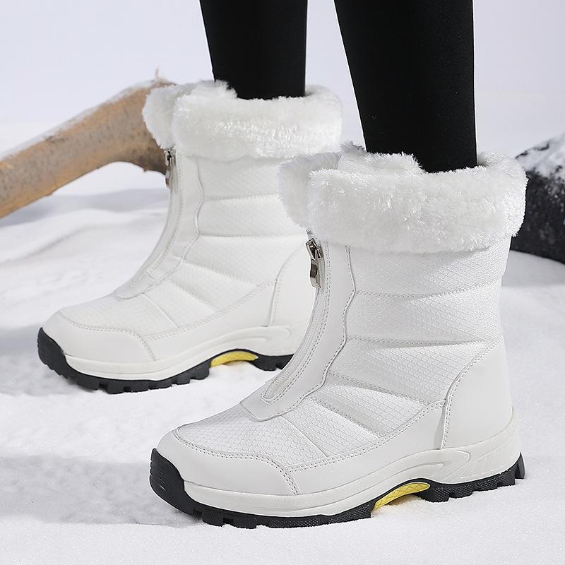 Autumn and winter new snow boots velvet men and women couples camouflage warm cold outdoor camping hiking hiking shoes