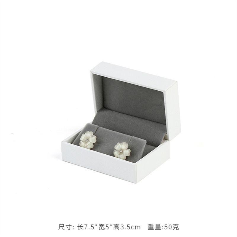 Spot filled leather paper earring box, right angle earring storage box, earring and earring packaging box, accessory box