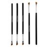 5Pcs Professionelle Schwarz Augenbraue Geneigt Flache Abgewinkelt Pinsel Make-Up-Tool Holz Pol Eyeliner Lidschatten Augenbraue Frauen Kosmetik