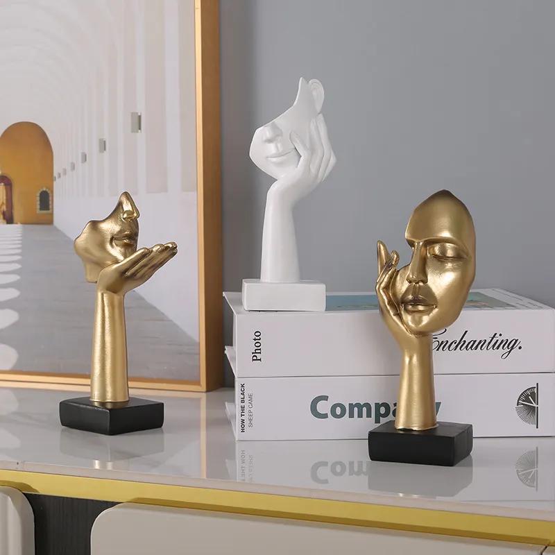 Personalized Abstract Art Mask Character Ornament Creative Resin Crafts Entrance Wine Cabinet Decoration Window Display Decoration Ya782