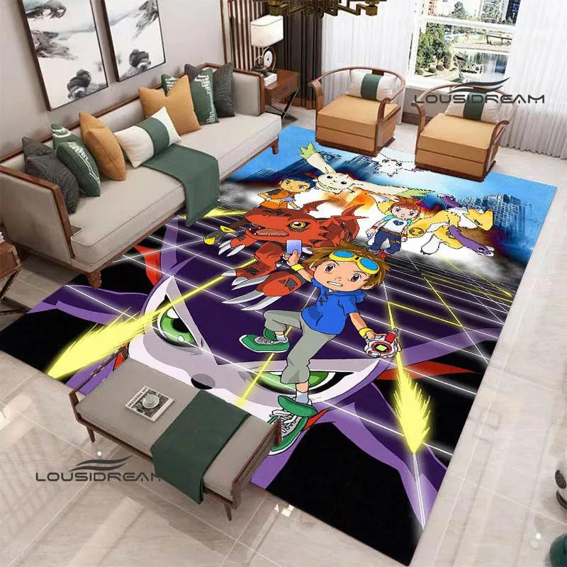 3D Digimon Cartoon Printed Carpet Non-slip Carpet Yoga Mat Carpets for Living Room Area Rug Home Bedroom Decor Birthday Gift