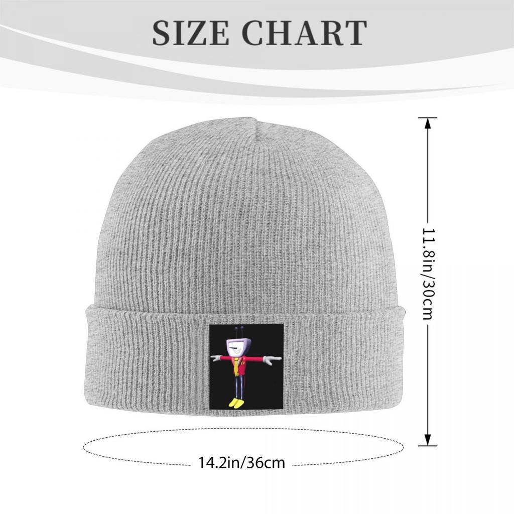 Deltarune Tenna TV Time Warm Knitted Cap Winter Knit Bonnet Hat Skullies Beanies Hip Hop Caps for Unisex