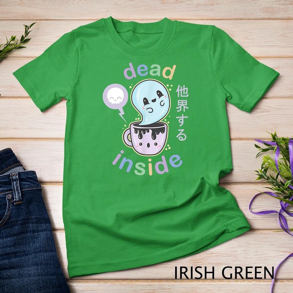 Pastel Goth Dead Inside Coffee T Shirt - Creepy Kawaii Gift Unisex T-shirt 4 S