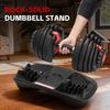 SIHAO Adjustable Dumbbell 5-52.5 Lbs Red Plastic-Coated Steel Home Gym Fitness