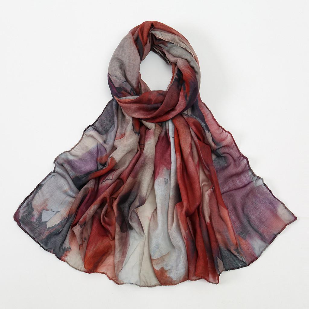 

Basic Apparel Scarf With Polyester Silk For Unisex Casual Wear Rainbow
