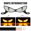 Motorcycle LED Lights Devil Eye Cat Eye Dynamic Tail Light Car Tail Decorative Lamp Strobe Eagle Eye Lamp Exterior Accessories