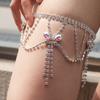 European And American New Fashionable Multi-Layer Rhinestone Leg Chain, Sexy Luxury Rhinestone Leg Chain Accessories Anklet