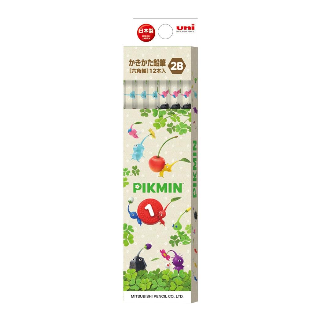 

Mitsubishi Pencil Pencil Pikmin 2B 1 Dozen Paper Box K56522B чорний