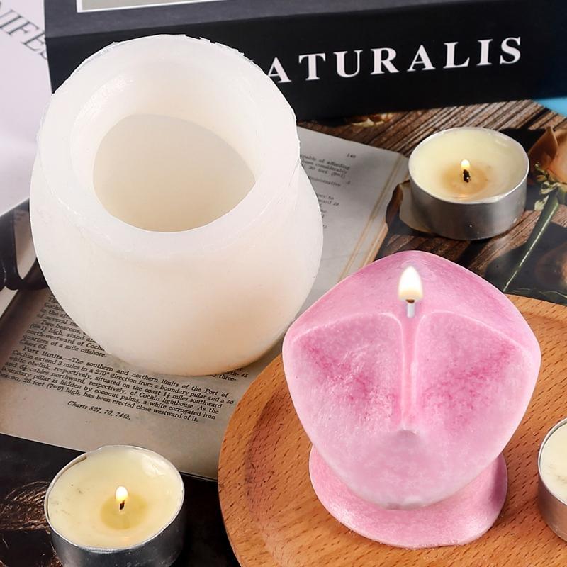 Abstract Human Face Mold Silicone Wax Paraffin Mould Tool