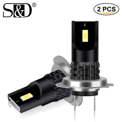 2pcs High Power H11 Led H7 H8 9005 9006 HB4 HB3 Car CSP LED Fog Lights Bulbs DC 12V Auto Fog Lamp Day Running Light 6000K White Yellow Blue
