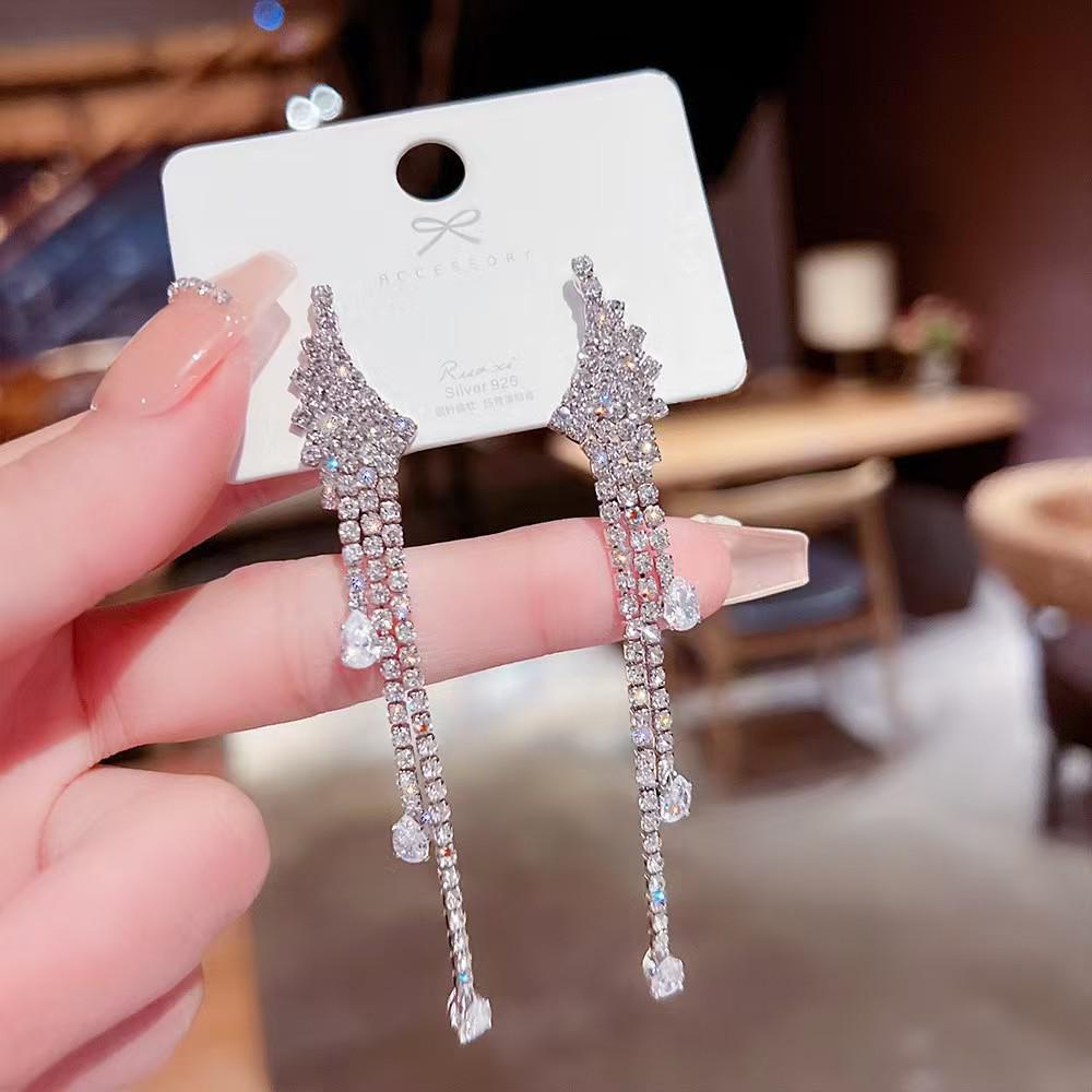 S925 Silver Tassel Earrings - 2025 Light Luxury, High-End Design for Women