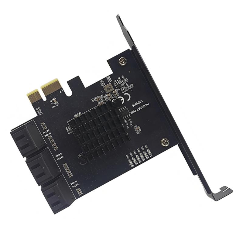 PCIE 1X/4X SATA3.0 Controller Card 6 Port 6Gbps PCIE SATA3.0 Expansion Card PCIE to SATA3.0 Controller PCIE GEN3 RTL9100VB Chip