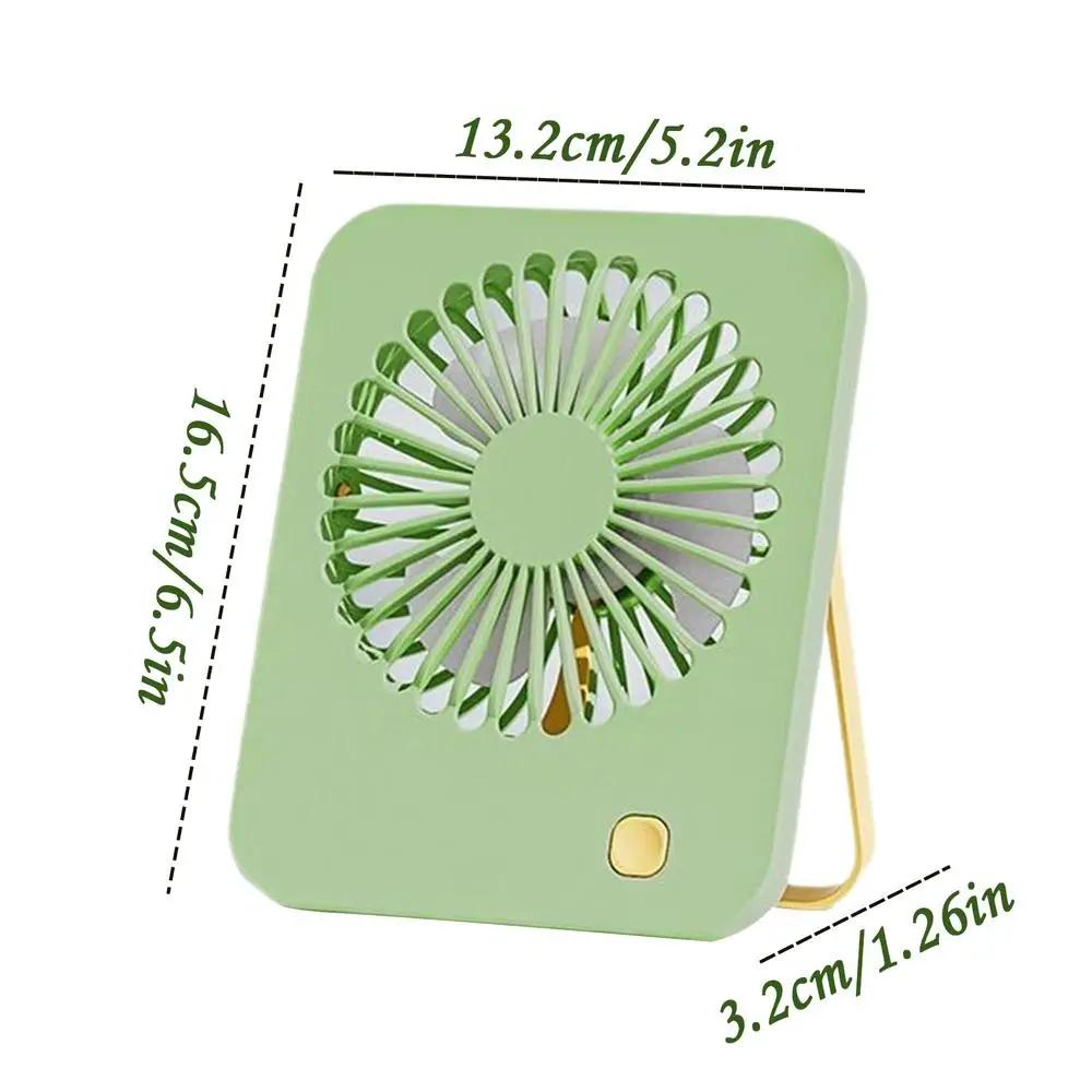 

180° Adjustable USB Desk Fan - Ultra Quiet Portable Fan for Office Camping Travel Outdoor Gym Beach - Handheld Mini Cooling Fan