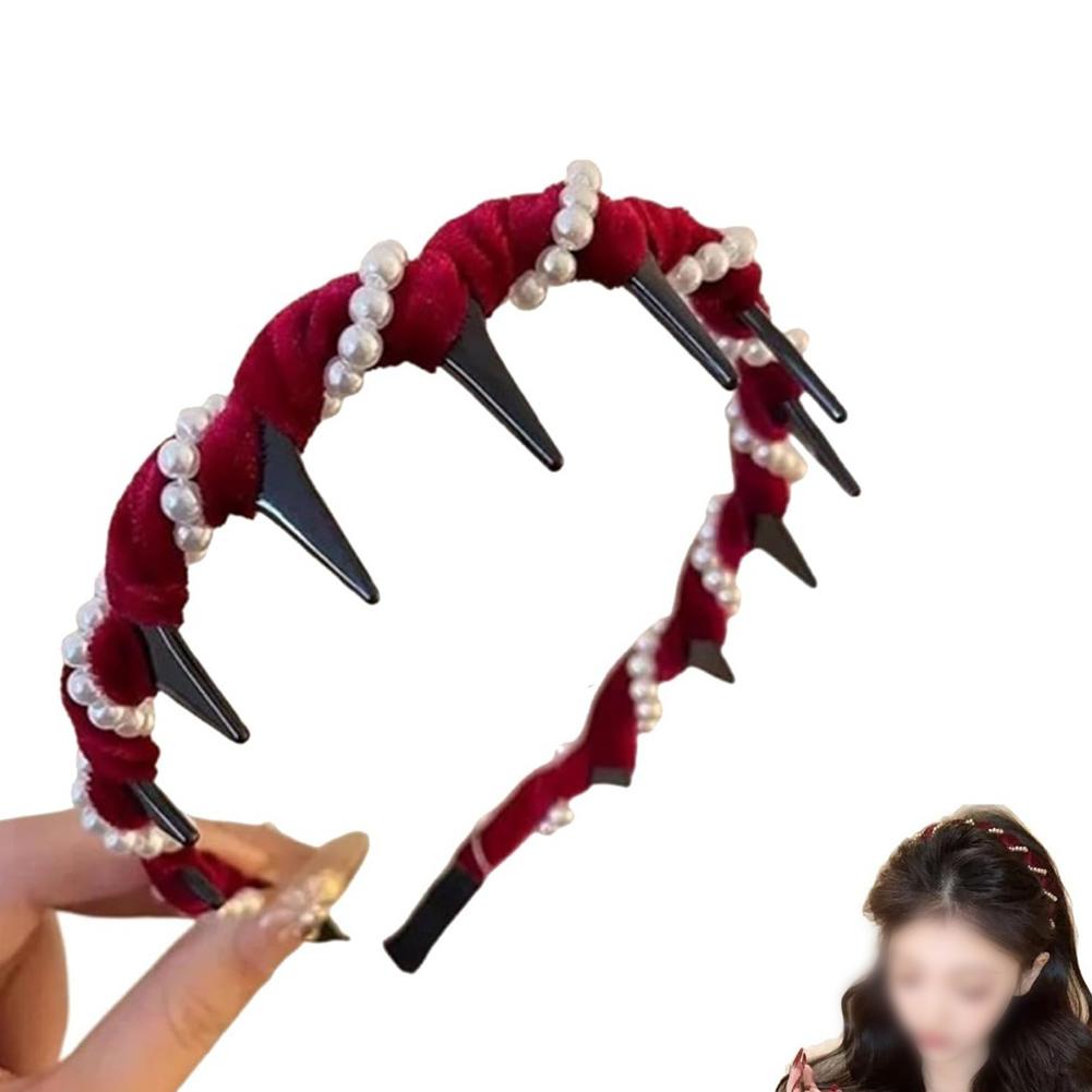 Pearl Hair Accessory Elegant Hair Accessory Comfortable High Cranium Headband Accessory Attention-Grabbing Piece