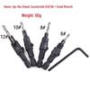 Hexagonal Countersink & Tapered Drill Bit Set for Woodworking 