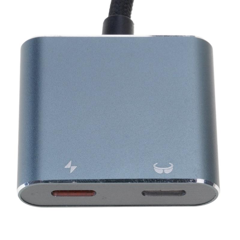 Aluminum USB C Converter 4K Support 100W Fast Phone Tablet Compatibility