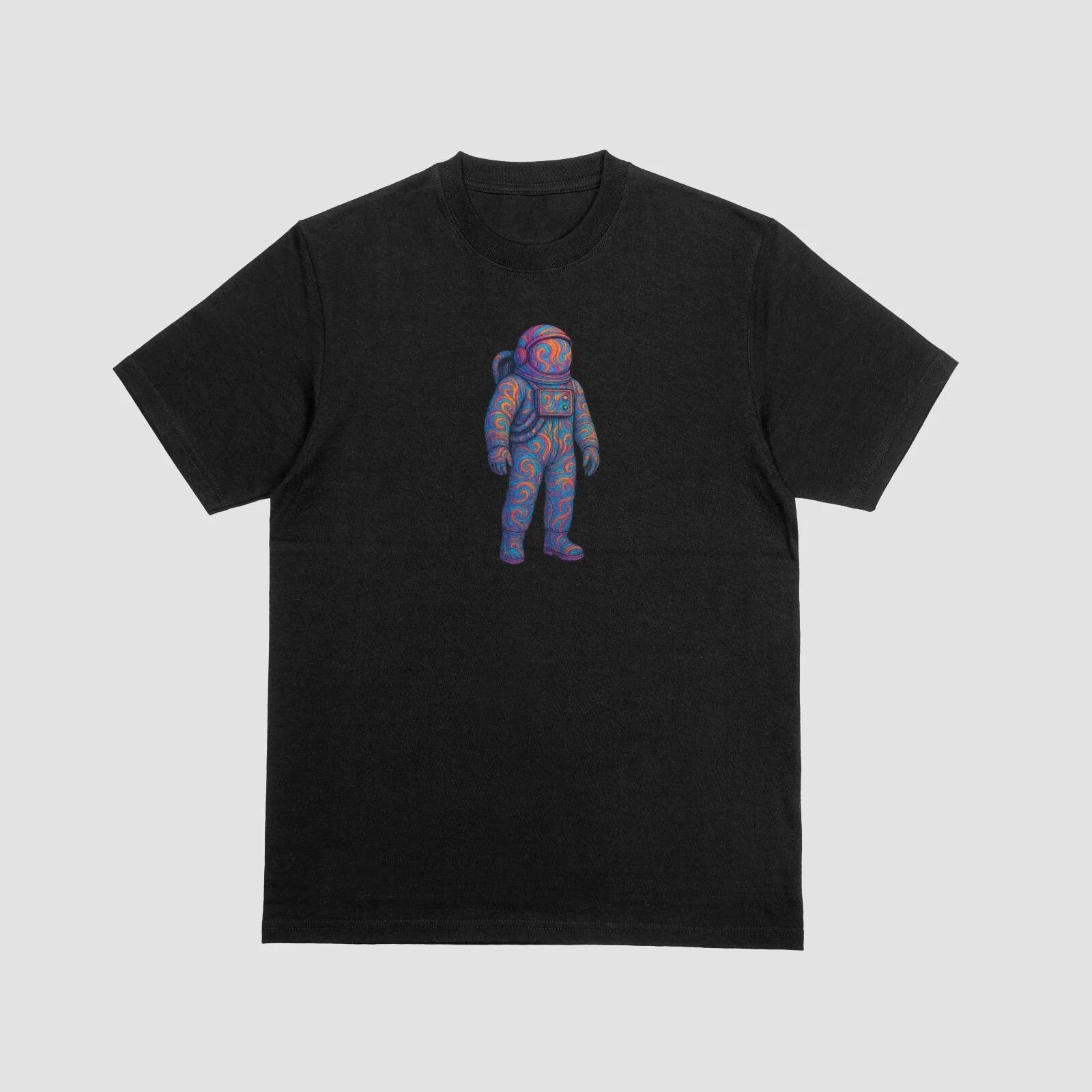Psychedelic Astronaut Graphic T-Shirt - 100% Cotton Streetwear Tee M
