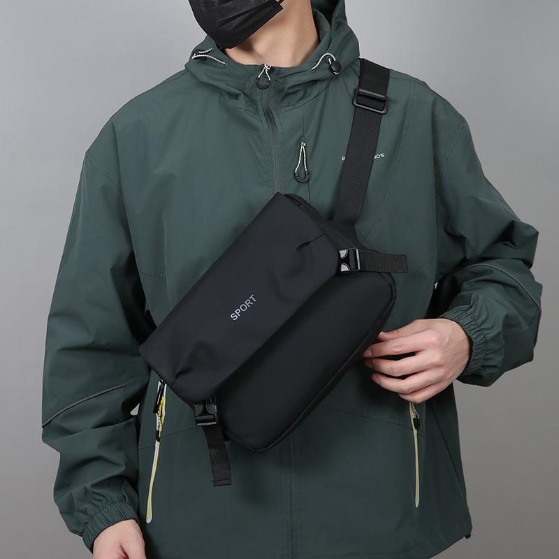 Wasserdichte Crossbody-Tasche für Herren, große Kapazität, Schulter-Umhängetasche für Handy, Tablet, Geldbörse, Regenschirm, Organizer, Reise, Arbeit, Sport