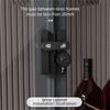 Zinc Alloy Password Lock Luminous Sign 90/180 Degree Combination Lock 3-Digit Combination High-Security Door Bolts Storage Room