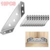 20/40pcs Stainless Steel Angle Bracket Universal Furniture Right Angle Fixed Bracket Cabinet Trapezoidal Layer Board Connector
