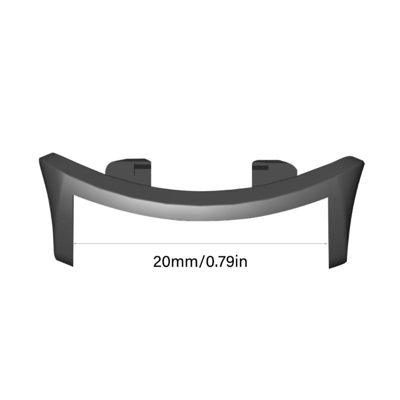 Premium 20mm Diameter Connectors Adapter Metal Link for Watch FIT Smartwatch Rust Resistant Easy Installation Elegant 2x