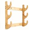 Wooden Sword Display Shelf With Multilevel Wall Mount For Collectors And Home Decor