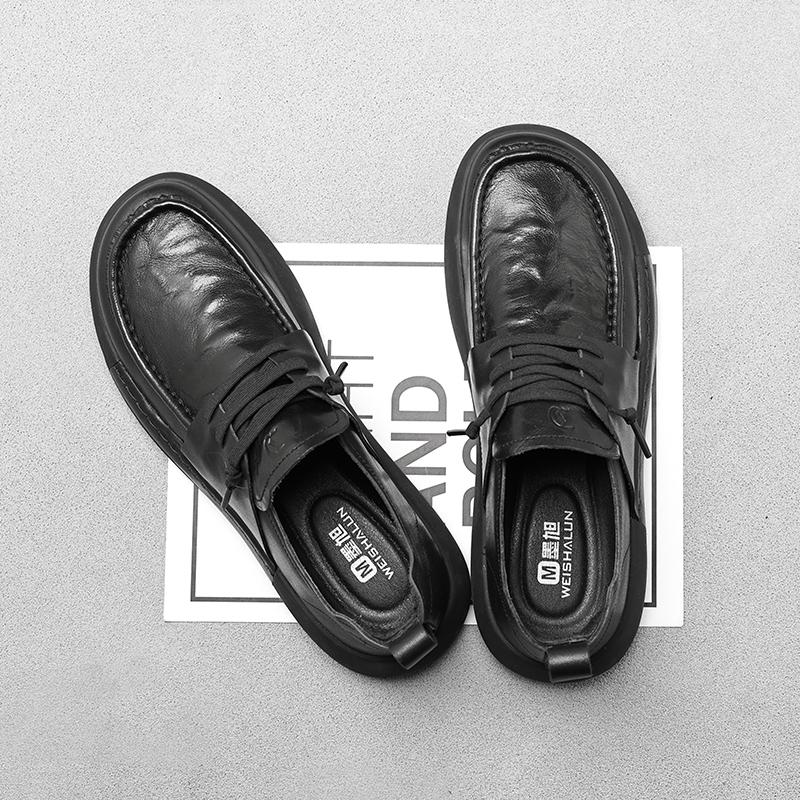 Freizeit Business Herren modische und vielseitige Lederschuhe Rutschfest Sportlich Bequem Party Hochzeit Spazierschuhe