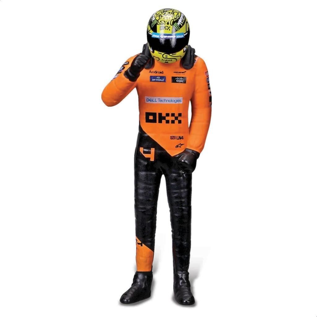 Bburago 2024 Model Scale F1 McLaren MCL38 with Lando Norris Figure Race Sports Car Diecast Model Car 1/24 #4 / 18-28040 (#4)