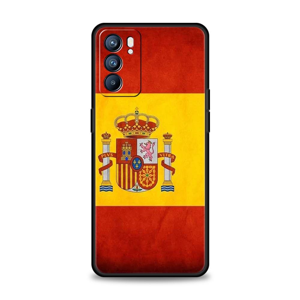 Phone Case For Oppo Reno13 Reno12 Reno11 F Reno10 Pro A54 A53 A95 A76 A74 A57 A98 A80 A79 5G A78 4G Cover Spain Bull Flag