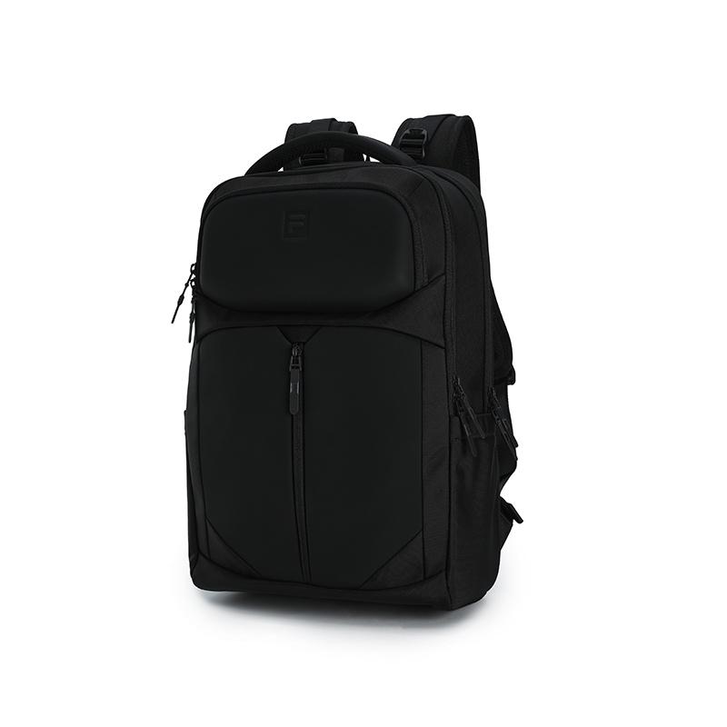 New FILA Fitness Series Fabric, PU Backpack Men's Jet Black A13M521102FBK