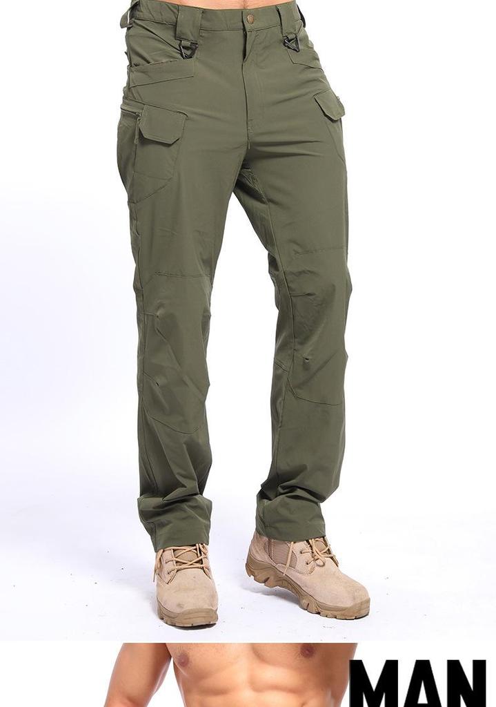 Men's Quick-Dry Ice Silk Elastic Hiking & Workwear Pants