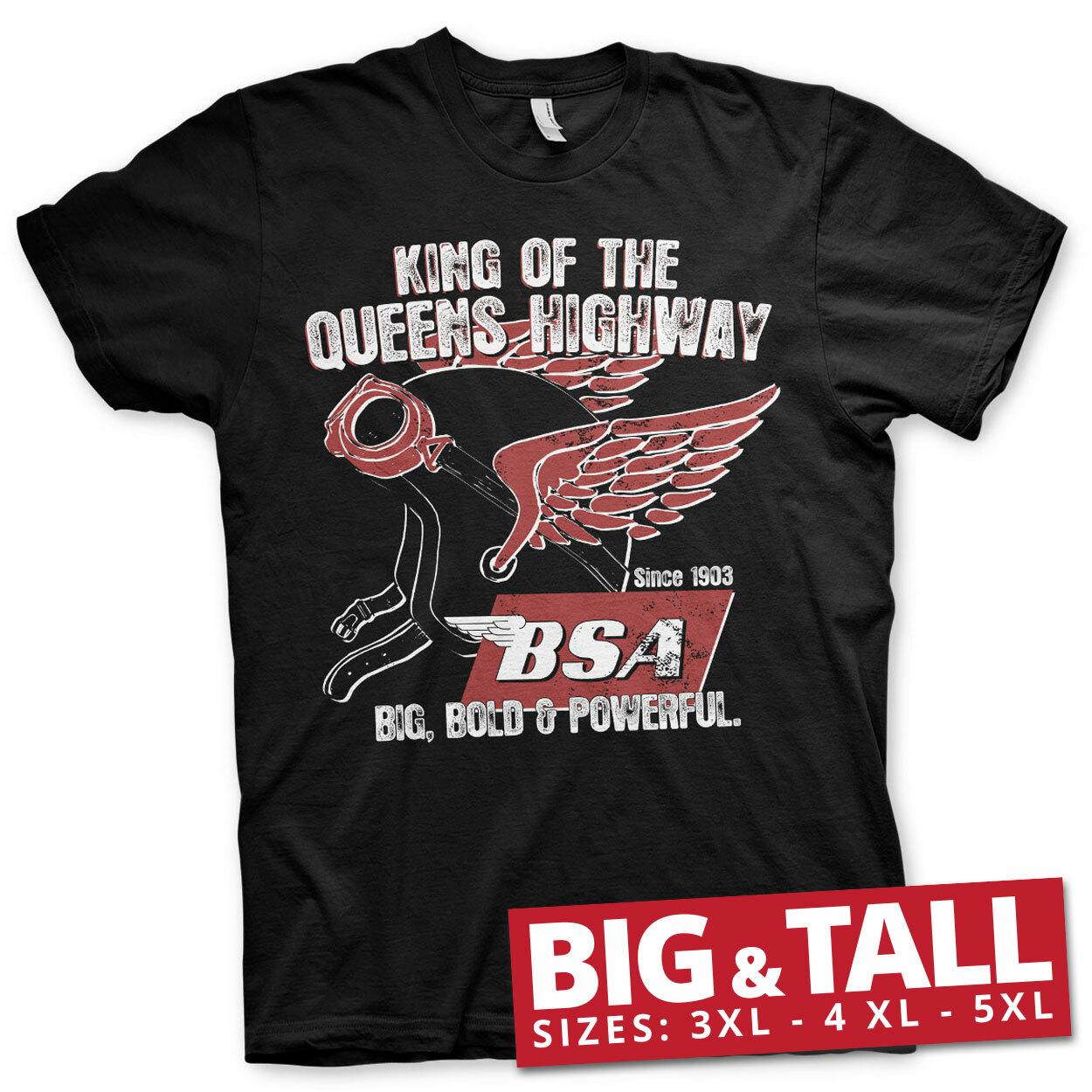 T-Shirt Licencié B.S.A. Motos Roi De L Autoroute Des Reines 3XL-5XL S