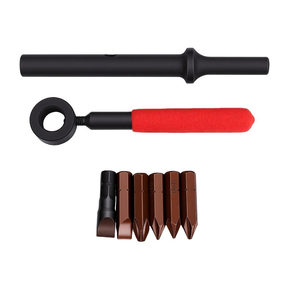 7pcs Labor Saving Air Impact Driver SL8 SL10 Impact Screwdriver Rusted Screw Removal