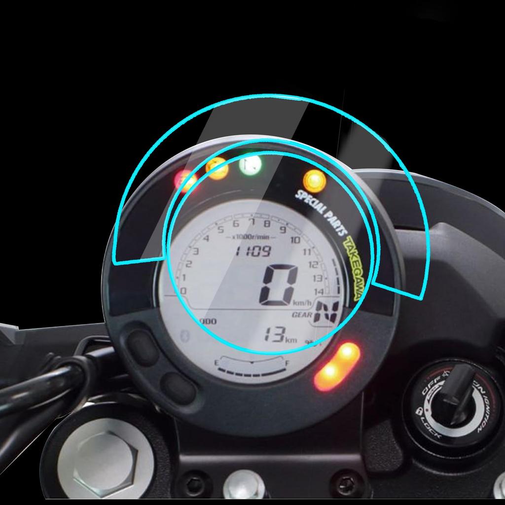 LEDISHUN Motorcycle Meter Protective Film, Set of 2, Eliminator/SE (24) [8BL-EL400A] Special Meter Protection Film