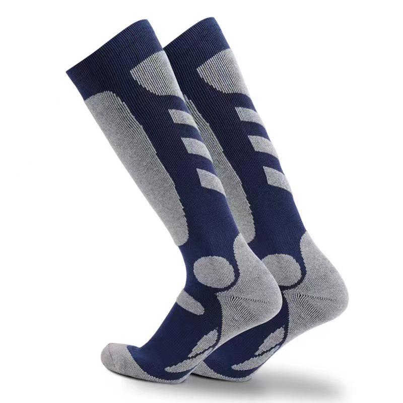 Unisex Quick-Dry Wool Ski Socks for Children and Adults - Warm, Long, and Ideal for Outdoor Sports