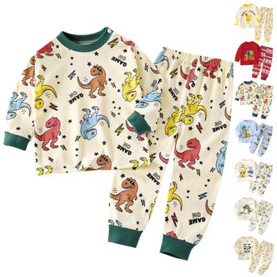 Children's Boys And Girls  Home Wear And Pajamas Long-sleeved Tops And Trousers Sets