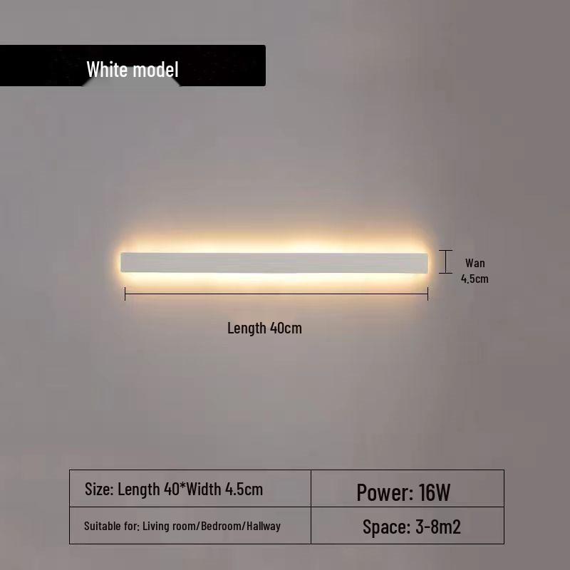 Modern Minimalist Wall Lamp for Bedroom, Living Room, or Hallway