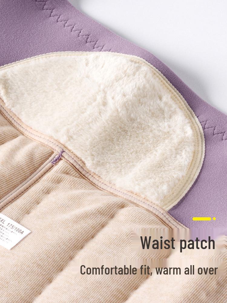 Women's Cashmere Cardigan and Wool-Lined Underwear Set - Winter Warmth for Mid-Aged and Elderly