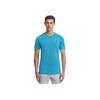 Asics Solid Color Outdoor Casual Sports Crew Neck Short Sleeve T-Shirt Men Tops Blue 2011C701-403