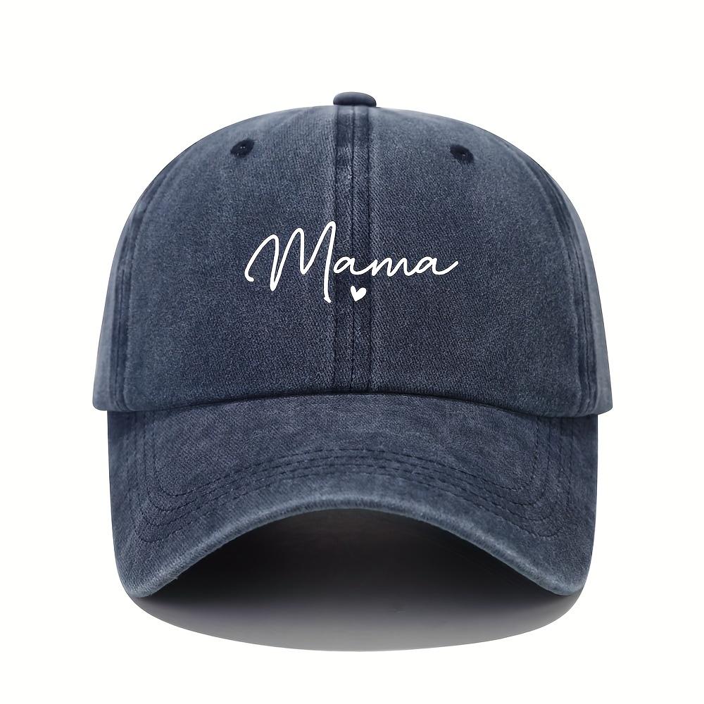 Mom loves patterned printed baseball caps, retro and fashionable women's dad hats, outdoor soft top sports hats