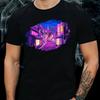 T-Shirt Herren Tokyo neon Motiv Baumwolle Größe S bis 5XL