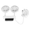 Monitor Fan 2 Heads 3 Speed Modes 6.6ft USB Cable Noiseless Space Saving Clip On Computer Fan for Family Office
