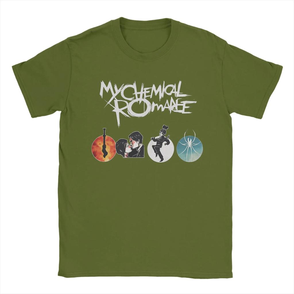 My Chemical Rounisexce Rock Music T Shirt Summer Harajuku T Shirts Unisex Pure Cotton Oneck Oversized Clothing Short Sleeve Tshirt