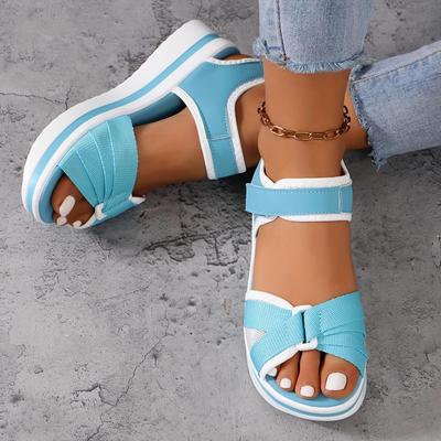 Modische Sportsandalen für Damen, einfarbig, offene Zehenpartie, lässiger Komfort, atmungsaktive Outdoor-Schuhe