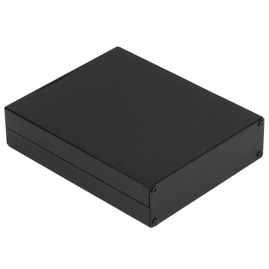 Aluminium-Elektrokasten, wasserdicht, Anschlussgehäuse, geteilter Typ für Heimwerker, Schwarz, 33 x 114 x 140 mm